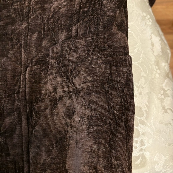 Croft & Barrow Brown Textured Velour Blazer/Jacket, Size 14 - Picture 3 of 8